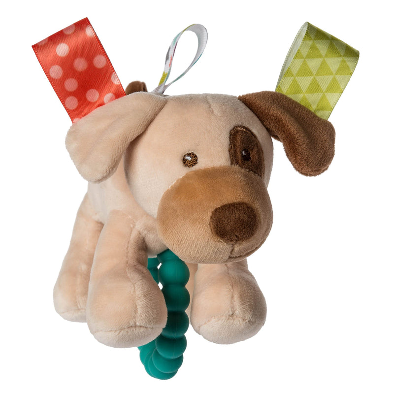 Taggies Soft Baby Rattle with Teether Ring, 6-Inches, Buddy Dog - NewNest Australia