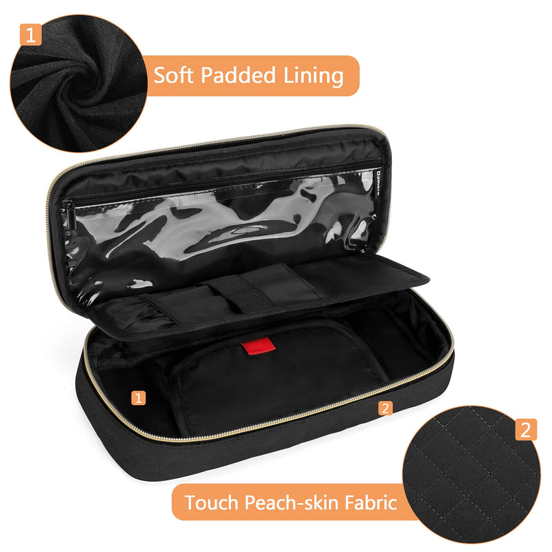 Damero Protective Stethoscope Case Compatible with 3M Littmann/ADC/Omron Stethoscope, Stethoscope Carrying Bag Travel Case for Nurse Accessories, Black - NewNest Australia