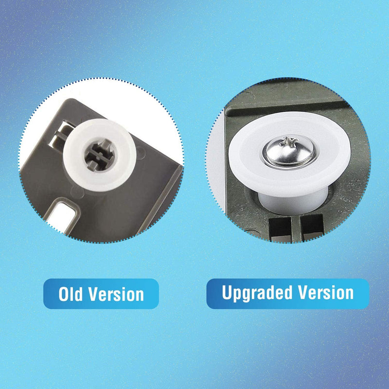 2 Pack Upgraded W10350375 Dishwasher Top Rack Adjuster 1.2in Dia Wheels Replace ap5957560 W10712395 3516330 Ap595756 - NewNest Australia