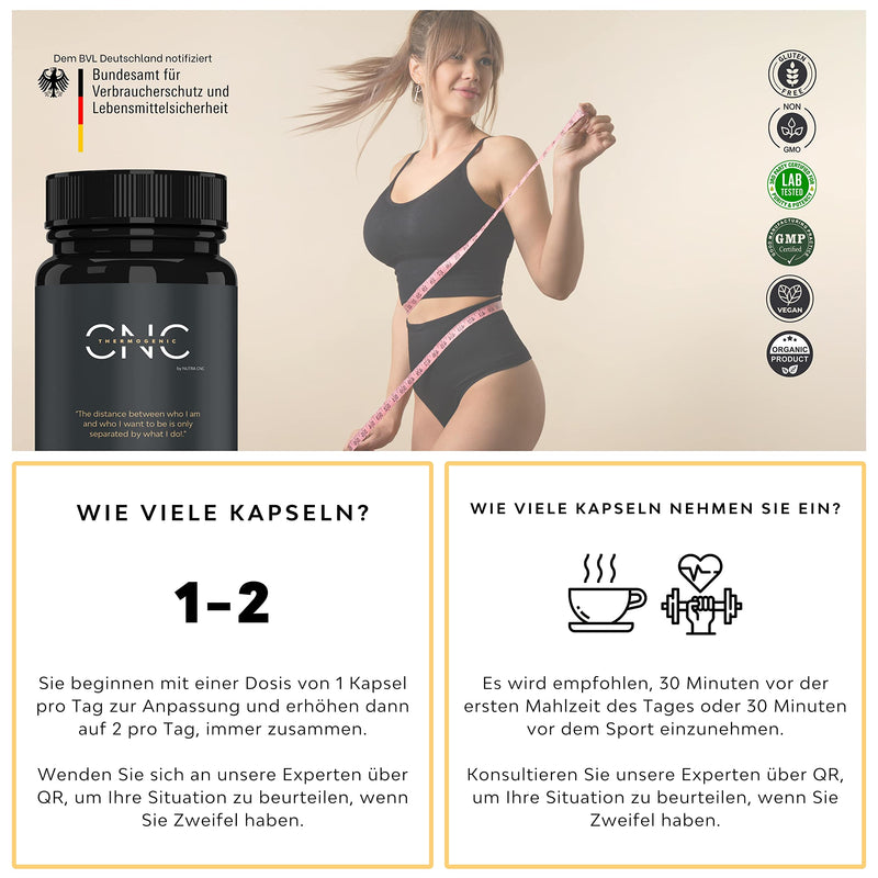 Slimming Cut Fast Fat Burner, Fat Burner 6-In-1, Accelerate Metabolism, Appetite Suppressant, L Carnitine Carnipure, Bioperine, Turmeric, Green Tea &Amp; Yerba Mate, High Dose &Amp; Vegan - NewNest Australia