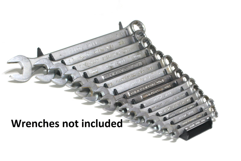 JSP Manufacturing Red & Black 16 Tool Standard Wrench Holder Wrench Organizer 2 Pack | Storage Rack Tray Tool Holder - NewNest Australia
