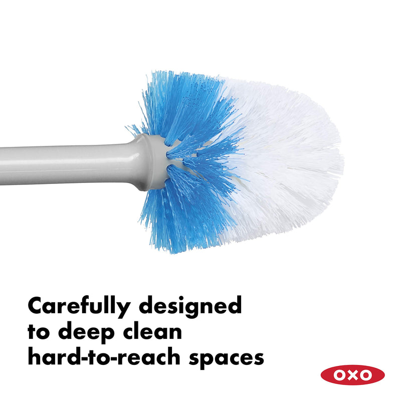 OXO Good Grips Hideaway Compact Toilet Brush-Gray Gray - NewNest Australia