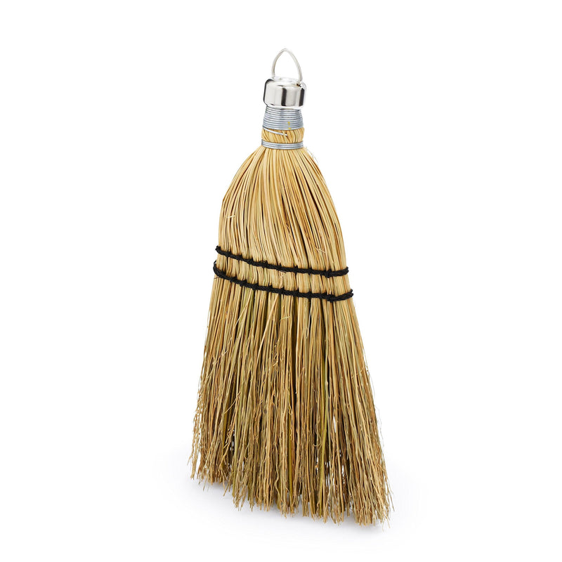 Rubbermaid Commercial 12 Inch Corn Whisk Broom, Yellow, Flagged Natural Bristles for Multi-Surface Sweeping, Remove Dirt and Debris from Porches, Floors Decks, Driveways, Sidewalks - NewNest Australia