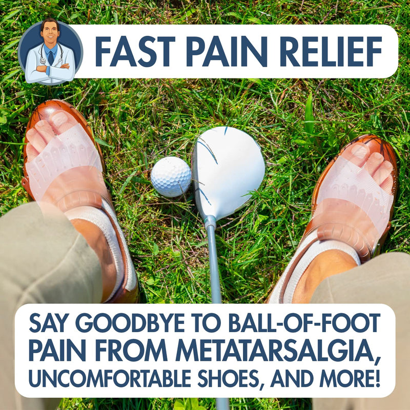 Dr. Frederick's Original Metatarsal Sleeves Plus - 50% More Cushioning - 4 Pieces - Metatarsal Pads for Women & Men - NewNest Australia