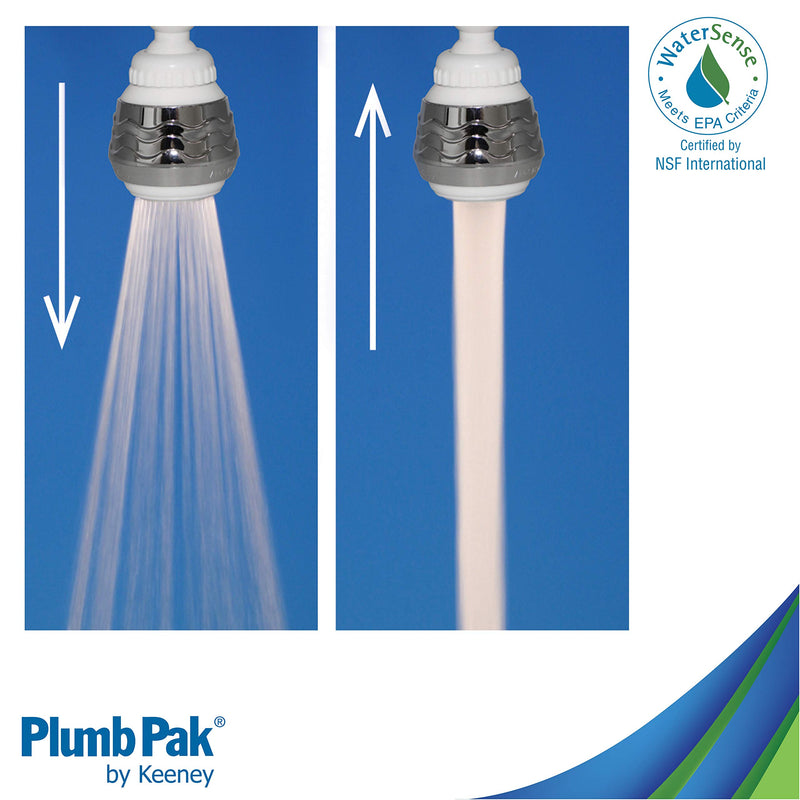 Plumb Pak PP800-216LF Bubble-Stream Classic Double Swivel Dual Thread Faucet Aerator 1.5 GPM - NewNest Australia