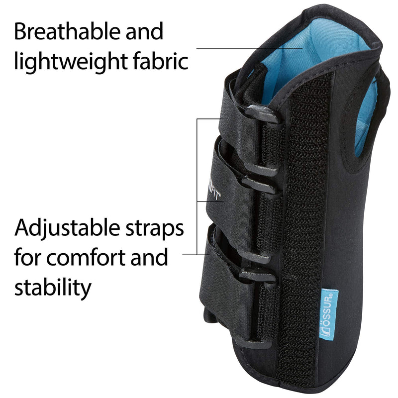 Ossur Formfit Wrist Brace for Treatment of Tendonitis, Carpel Tunnel, Post Cast Healing and Soft Tissue Injuries | Wrist Immobilization, Breathable Material, Custom Fit | 8" Version (Right, X-Small) Right - X-Small - NewNest Australia