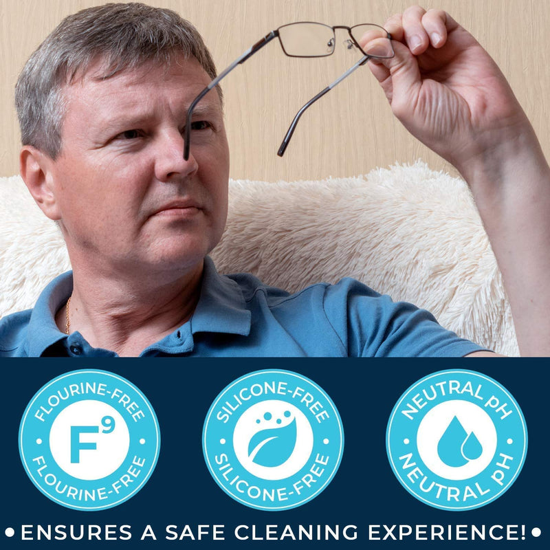 ULTRA CLARITY Eyeglass Lens Cleaning Spray 7oz Value Pack, 1oz Spray, 6oz Refill, & Microfiber Cloth, Glasses, Phone & Electronic Screens, Ideal Even on Coated Surfaces, Professional Grade 7oz Kit - NewNest Australia