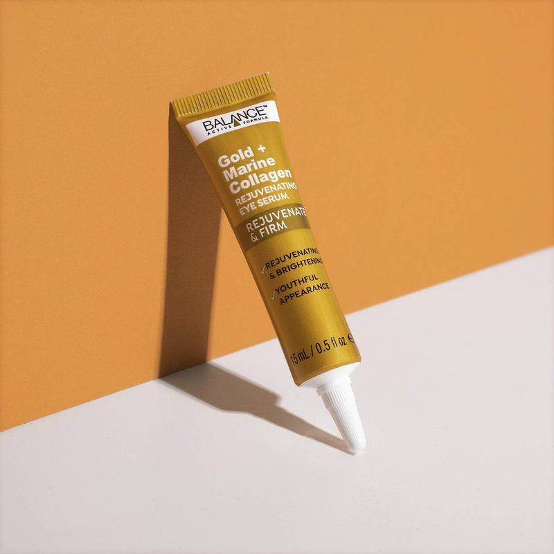 Balance Active Formula Gold + Marine Collagen Rejuvenating Eye Serum (15 ml) - Absorbs fast & pleasantly refreshes the skin to reduce the appearance of fine lines & wrinkles - NewNest Australia