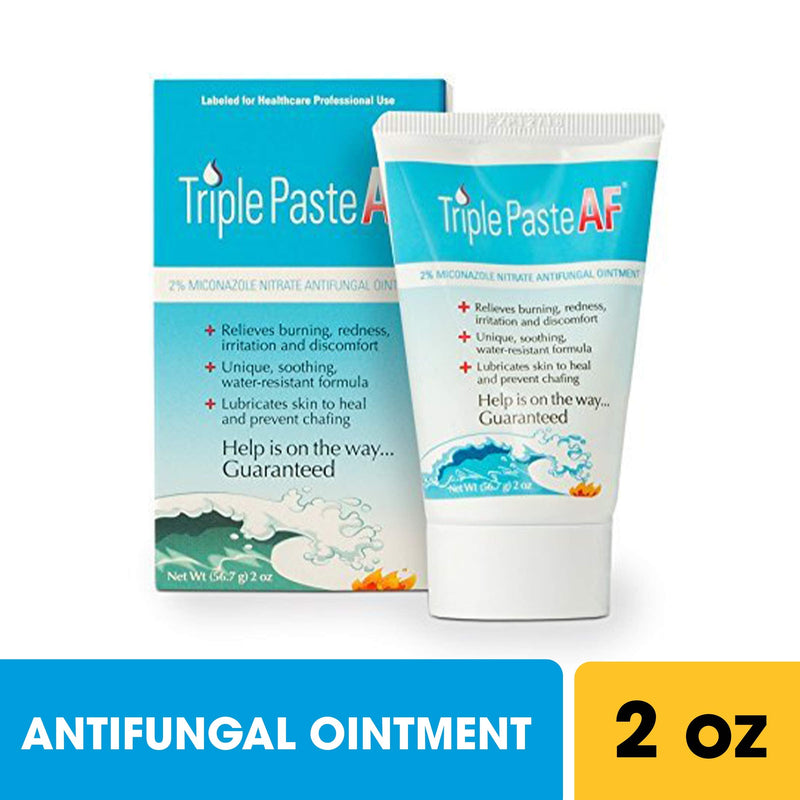 Triple Paste AF Antifungal Ointment, Antifungal Treatment for Jock Itch and Superficial Skin Infections, 2 oz, White (TRIPAF) (Packaging May Vary) - NewNest Australia