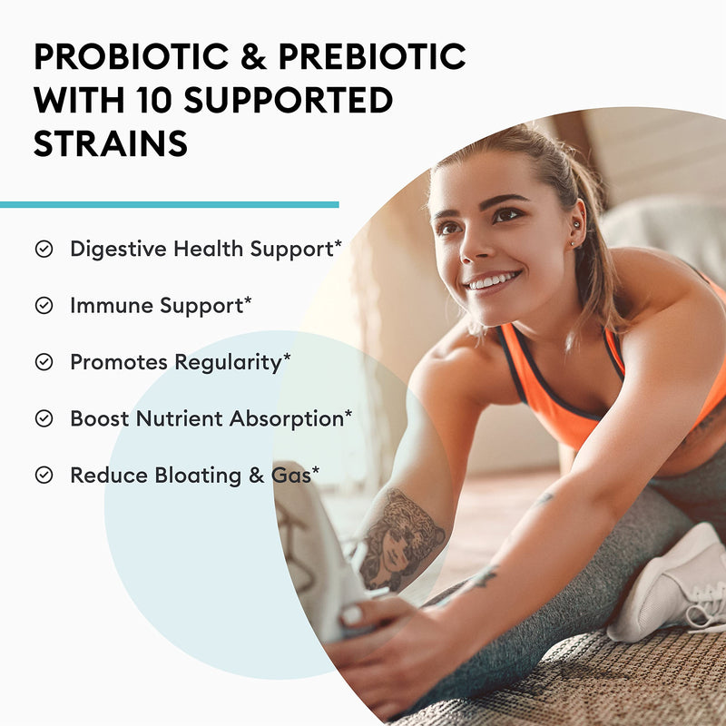 Probiotics 60 Billion CFU - Probiotics for Women, Probiotics for Men and Adults, Natural, Shelf Stable Probiotic Supplement with Organic Prebiotic, Acidophilus Probiotic 1 Month Supply Probiotic - NewNest Australia