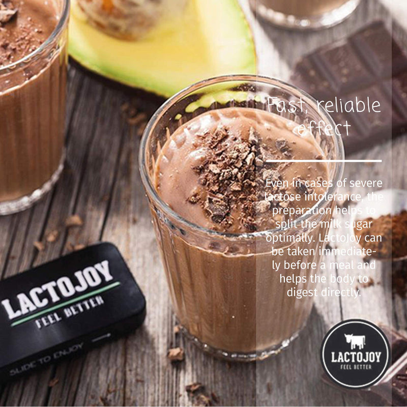 LactoJoy Lactase Pills I Powerful Lactase Enzymes for Lactose Intolerance I Ultra Pure Lactase for Improved Digestion I No Silicon Dioxide, No Artificial Flavors, No Sucralose I 100% Vegan I 45 Pieces - NewNest Australia