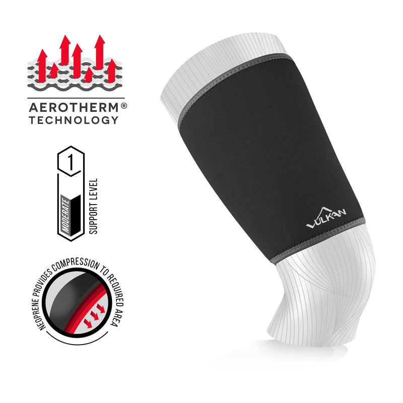 Vulkan Classic Thigh Support, X-Large, Thigh Brace for Muscle Stability, Thigh Compression Sleeve for Hamstring Injuries and Strains, Neoprene Thigh Support for Athletes, Exercises, and Working Out - NewNest Australia