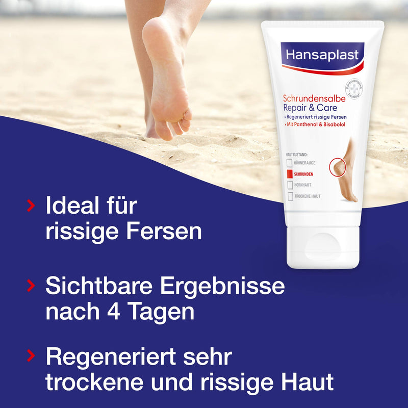 Hansaplast Repair and Care Cracked Ointment Pack of 1 (40 ml), Foot Care for Very Dry and Cracked Skin, Foot Cream for Soft and Smooth Feet - NewNest Australia
