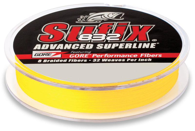 Sufix 832 Advanced Superline Braid, Hi-Vis Yellow, 20-Pound/300-Yard Spool - NewNest Australia
