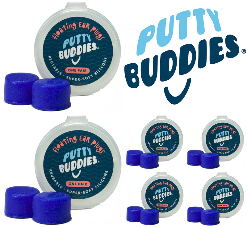 Ear Band-It Ultra Swimming Headband with Putty Buddies earplugs - 6 Pair Soft Silicone Premium Ear Plugs - The Best Swim Headband and Earplugs - Doctor Recommended Blue Small (ages 3mo to 1yr) - NewNest Australia