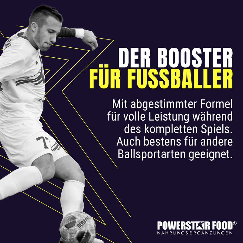 Powerstar Kick'N'Rush Wild Berry 600 G Pre-Workout Booster For Football & Other Ball Sports, Made In Germany, Fitness Powder With Electrolytes & Caffeine, Energy & Endurance In Training - NewNest Australia
