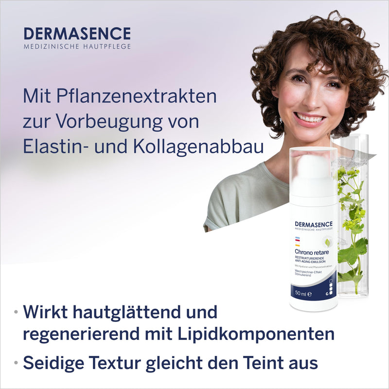 DERMASENCE Chrono retare restructuring anti-aging emulsion, 50 ml - Stimulating emulsion with soft-focus effect - NewNest Australia