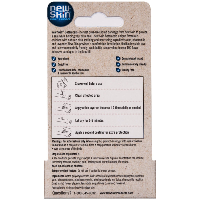 NEW-SKIN Botanicals Liquid Bandage for Minor Cuts and Scrapes, 0.3 Ounce - NewNest Australia