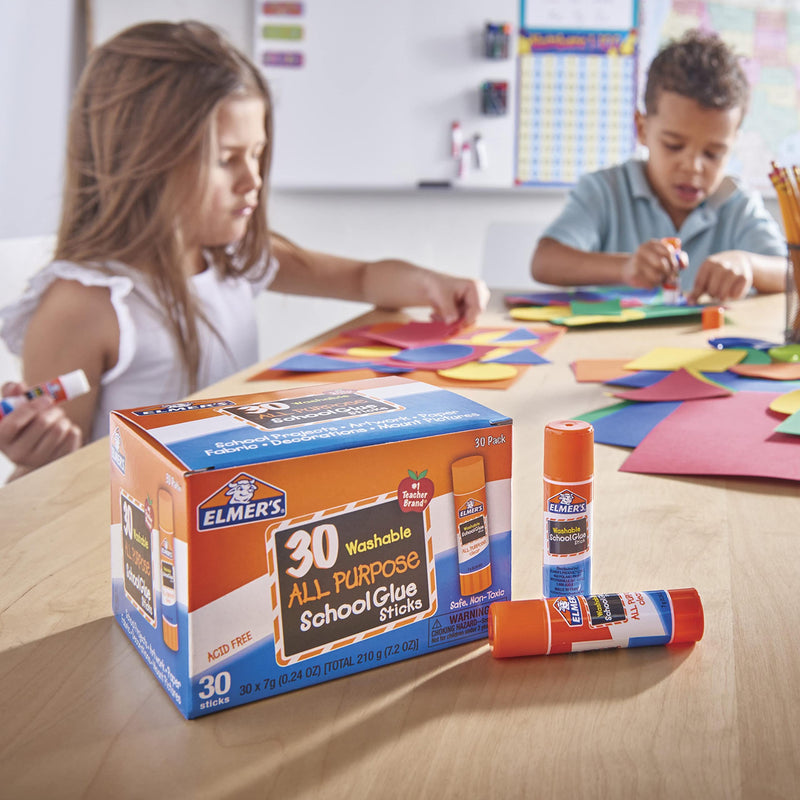 Elmer's All Purpose School Glue Sticks, Washable, 7 Gram, 30 Count - NewNest Australia