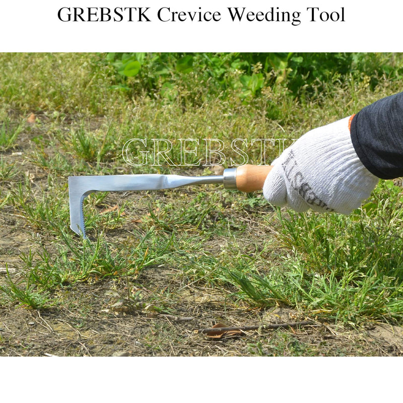 GREBSTK Crack Weeder Crevice Weeding Tool Manual Weeder Beech Handle Lawn Yard Gardening Tool Clear - NewNest Australia