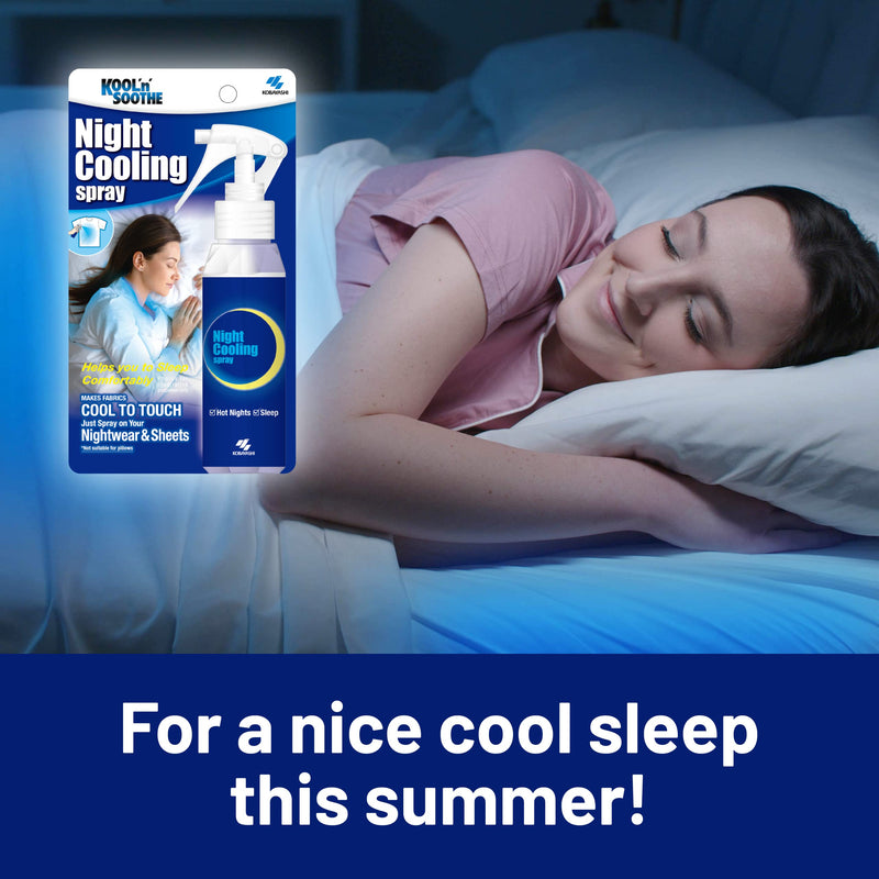 Kool 'N' Soothe Night Cooling Spray. Instant Cooling for Nightwear & Bedding for Cool Comfortable Sleep. Makes Your Fabrics Cool to The Touch. Great Air-Conditioning Alternative for UK Hot Summer! - NewNest Australia