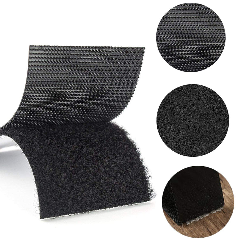Counting Mars 5CM (1.9 Inch) Wide 4 M Long Industrial Strength Hook and Loop Tape with Adhesive Nylon Fabric Fastener for Couch Cushions, Guitar Pedal and Crafts Projects - NewNest Australia