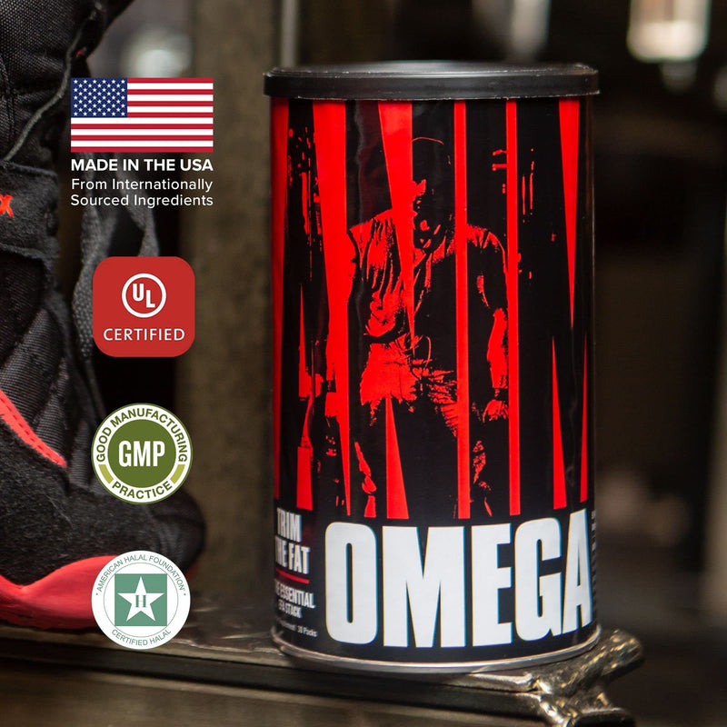 Animal Omega - Omega 3 6 Supplement - Fish Oil, Flaxseed Oil, Salmon Oil, Cod Liver, Herring, and more - 10 Sources of Omegas and EFAs - Full dose of EPA, DHA, CLA + Absorption Complex - 30 Day Pack - NewNest Australia