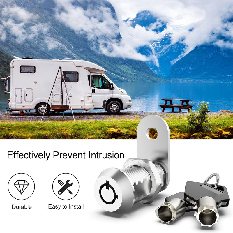 3 Pack Upgraded Cam Lock RV Storage Locks, Keyed Alike 1-1/8 Inch Cabinet Locks for RV Storage Door Tool Box Drawers, Secure Door Files and Drawers Locks, Zinc Alloy 3 Pack 1-1/8 Inch - NewNest Australia