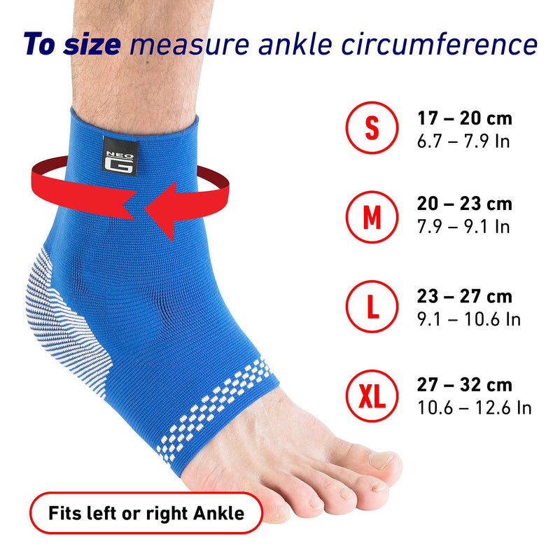Neo G Ankle Support for Sprained Ankle, Achilles Tendonitis Support, Injured or Weak Ankles, Arthritis - Ankle Brace Foot Support for Ligament Damage. Multi Zone Compression - Airflow Plus - S SMALL: 17 - 20 CM - NewNest Australia