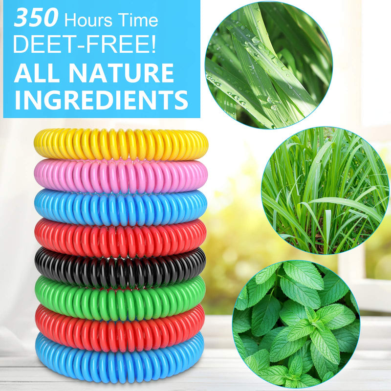 BuggyBands Mosquito Bracelets, 48 Pack Individually Wrapped, DEET Free, Natural and Waterproof Band - NewNest Australia