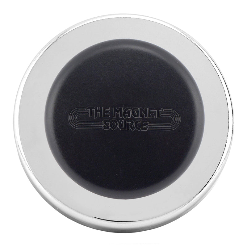 Master Magnetics Round Base Magnet Fastener with Knob,Chrome,1.43" Diameter, 0.98" Total Height with 1" Diameter Knob/16 Pounds,(Box of 4), HMKR-45X4 - NewNest Australia