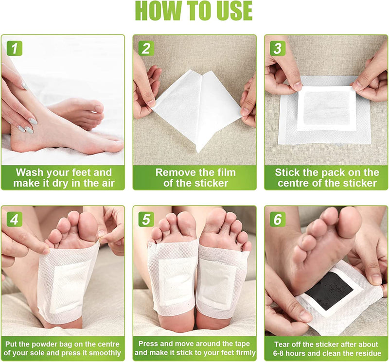 Foot Detox Patches, 30 Pcs Natural Deep Cleansing Detox Foot Patches for Relieve Body Stress, Improve Sleep Quality, Enhance Blood Circulation 30PCS - NewNest Australia