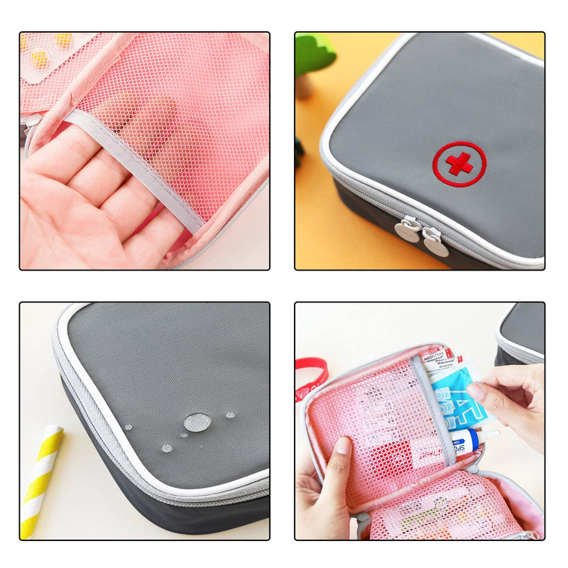 Medicine Bag Portable Mini First Aid Sets Small First Aid Bag Medical Emergency Bag Empty Portable Mini Travel Emergency Bag For Home, Travel And Camping Empty Pack Of 2 - NewNest Australia