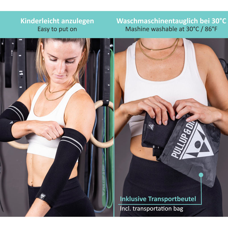 Pullup & Dip Elbow Bandages For Men And Women, 1 Pair Of Fitness Elbow Support Stabilises Joints Non-Slip Tennis Elbow Bandage, Sports Bandage For Fitness, Strength Training, Basketball - NewNest Australia