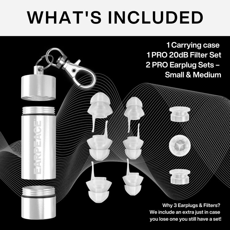 Earpeace Pro Music Earplugs - High Fidelity Earplugs For Concerts, Motorcycles, Airplanes And Safety - Next Generation Noise Reduction For Artists, Drivers And Entertainment Professionals, Red - NewNest Australia