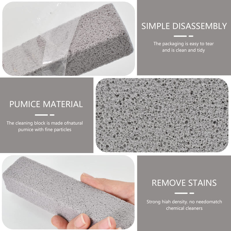 Everdrop Pumice Stone Cleaner Brushes Grill Pumice Stone Blocks Pumice Stone For Toilet Cleaning Block Blocks Strong For Grill Kitchen Oven Shower Bathroom Sink Pack Of 4 - NewNest Australia