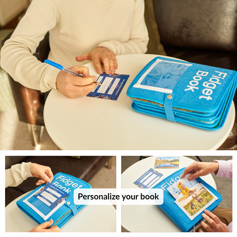 Fidget Book for Elderly | Fidget Blanket for Dementia | Dementia Products for Elderly | Gift and Activities for Seniors with Alzheimer’s or Dementia | Sensory Fidget Toys - NewNest Australia
