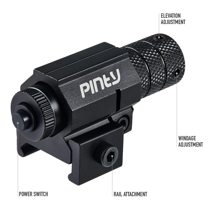 Pinty Compact Tactical Red Laser Sight with Picatinny Mount Alan Wrenches for Hunting - Easy and Bright - NewNest Australia