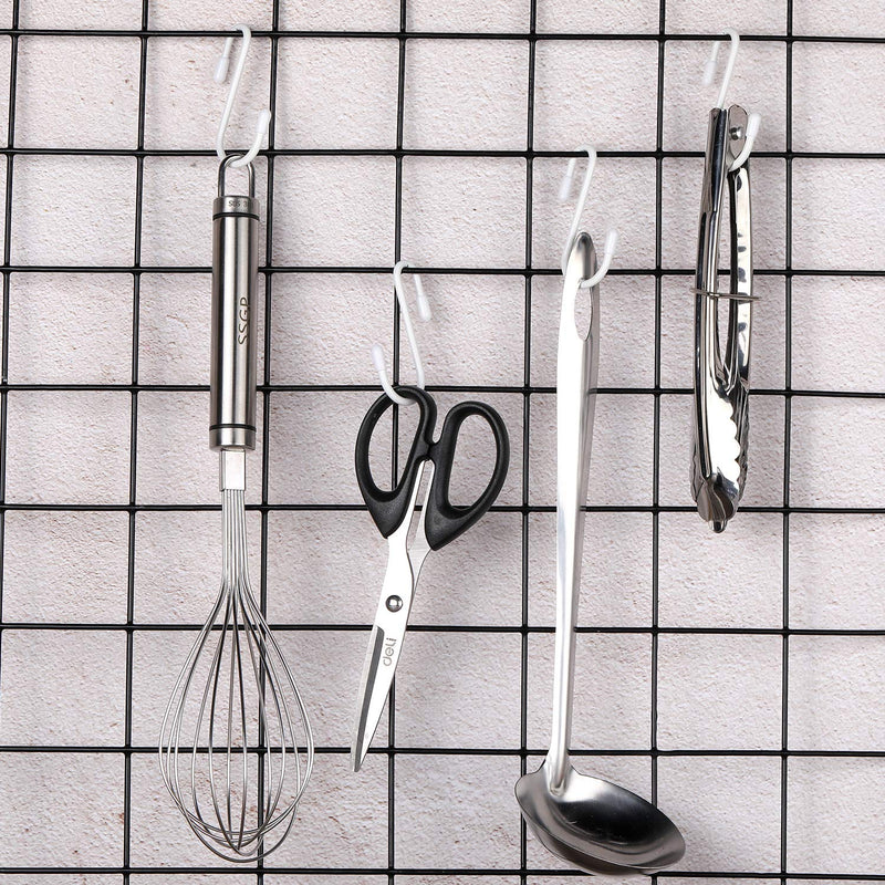 36 Pieces S Shaped Hooks Hanging Heavy Duty S Hooks Hanger for Kitchen, Bathroom, Bedroom, Office, Pan, Coat, Bag, Plants (White,2.4 Inch) 2.4 Inch White - NewNest Australia