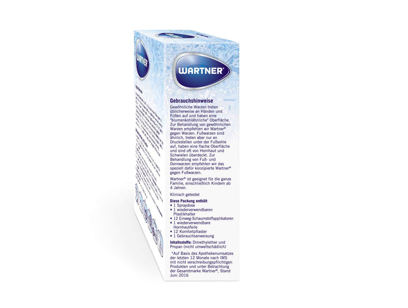WARTNER wart icing against foot warts - spray for the treatment of foot warts - wart cryotherapy for self-treatment for children and adults - pack of 1, 1 x 50ml - NewNest Australia
