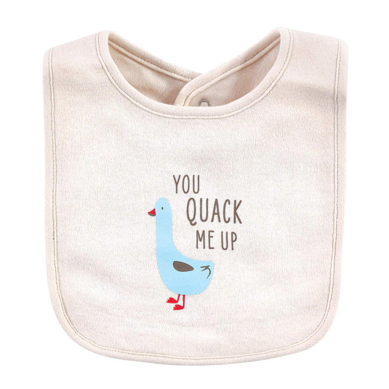 Hudson Baby Cotton Bibs Bacon My Heart One Size - NewNest Australia