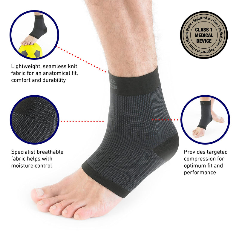 Neo-G Ankle Support Running, Sports, Daily Wear - Ankle Brace, Achilles Tendonitis Support, Sprained Ankle Supports for Weak Ankles and Joint Pain. Multi Zone Ankle Compression - Airflow - L - Black - NewNest Australia