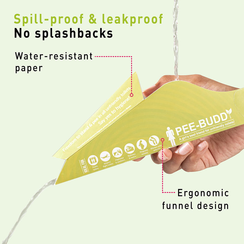 PeeBuddy 10 Funnels Portable Female Urination Device | Disposable Female Urinal Funnel | Travel, Camping, Hiking and Outdoor Activities | Discreet and Compact Stand and Pee Funnel for Women, Girls - NewNest Australia