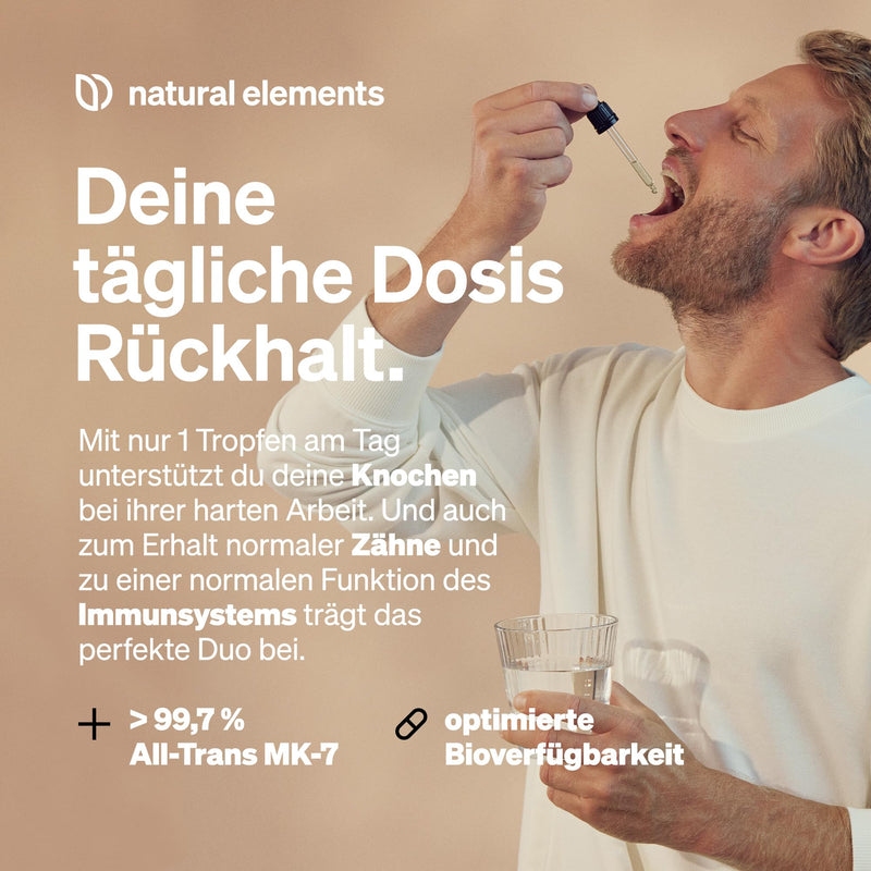 Vitamin D3 + K2 Drops 50 Ml - Premium: 99.7+% All-Trans (K2Vital From Kappa) + Highly Bioavailable D3 - Laboratory-Tested, High Dose, Liquid And Made In Germany - NewNest Australia