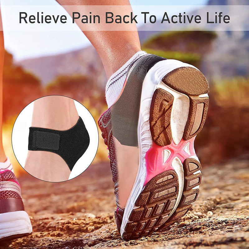 2 x Heel Pads, Heel Sleeves, Gel Heel Protectors for Plantar Fasciitis, Achilles Tendonitis, Bone Spurs, Heel Cups, Heel Pads, Heel Cushions for Relief of Heel Pain/Pressure - NewNest Australia