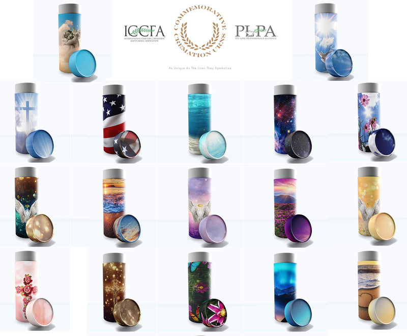 NewNest Australia - Oceanic Cremation Urn Biodegradable & Eco Friendly Cremation Urns for Adult Ashes, Burial Urns, Scattering Tube for Ashes, Scattering Urns for Human Ashes Adult Oceanic Large / Adult 