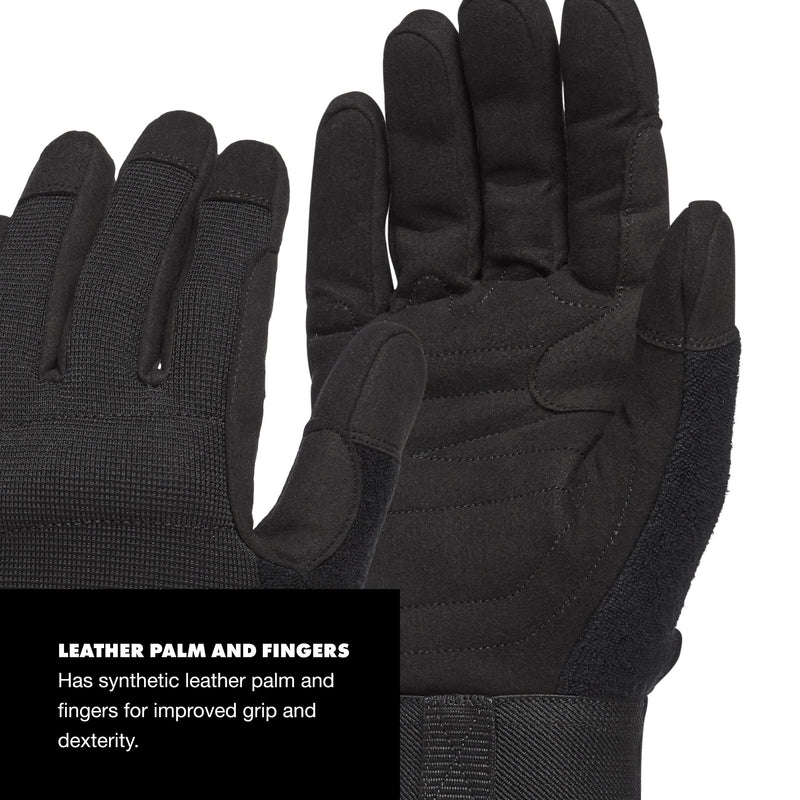 Black Diamond Crag Full-Finger Rock Climbing Gloves for Belaying Black Large - NewNest Australia