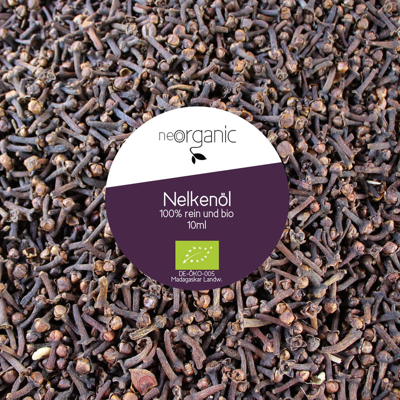 NeoOrganic® organic clove oil (Syzygium aromaticum) - clove - natural essential organic clove oil from CO2 extraction - 10ml clove 10 ml (pack of 1) - NewNest Australia