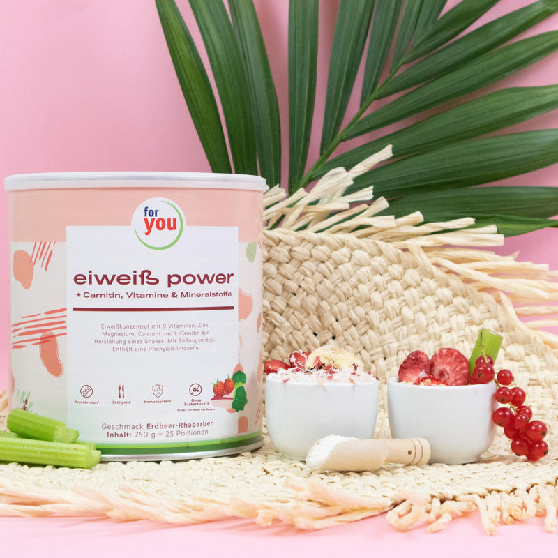 Power Protein According To Dr. Strunz With Free Shaker I Highly Soluble, Creamy Multi-Component Protein: Whey, Soy, Milk, Chicken Egg Protein + L-Carnitine Vitamins Minerals I Cs 156 (Strawberry - NewNest Australia