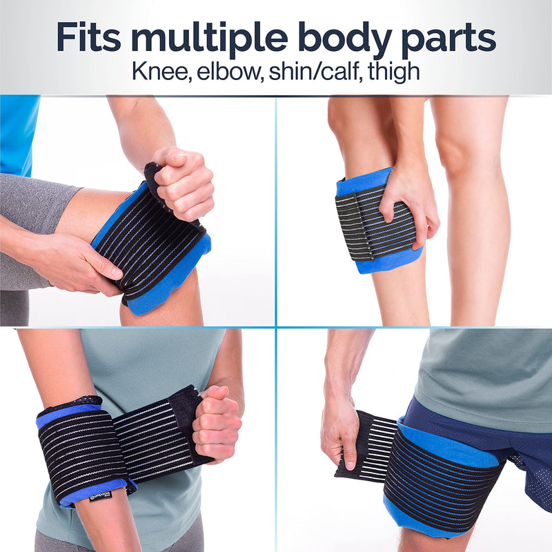 Ankle Ice Pack Wrap for Sports Injuries, Hot/Cold Gel Pack for Plantar Fasciitis, Achilles Tendonitis, Joint Pain Relief - Microwavable Heat/Cold Compress Support for Sore Feet by Gelpacks Direct - NewNest Australia